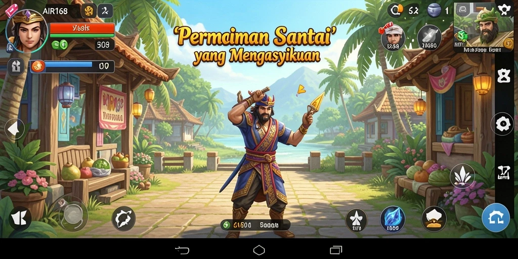 Tampilan menarik dari gameplay santai AIR168 yang menghibur.