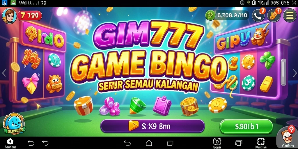 Screenshot gameplay GIM777 menampilkan momen seru saat bermain Bingo.