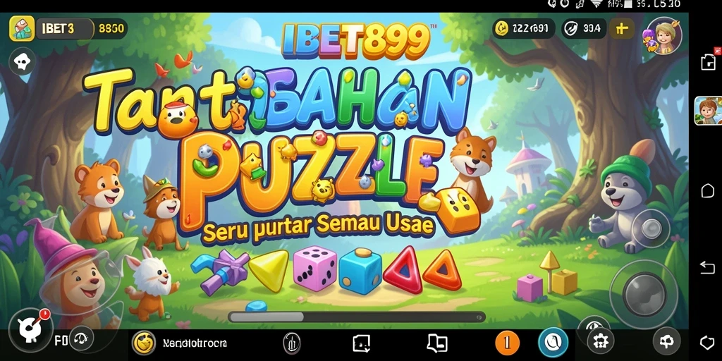 Tampilan gameplay puzzle yang menarik dan menantang