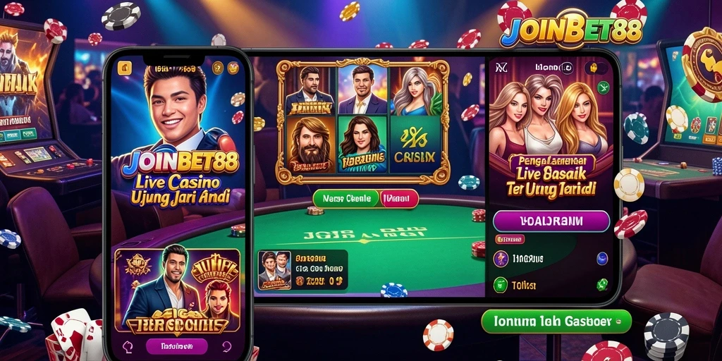 Screenshot gameplay menarik dari permainan Live Casino di JOINBET88.