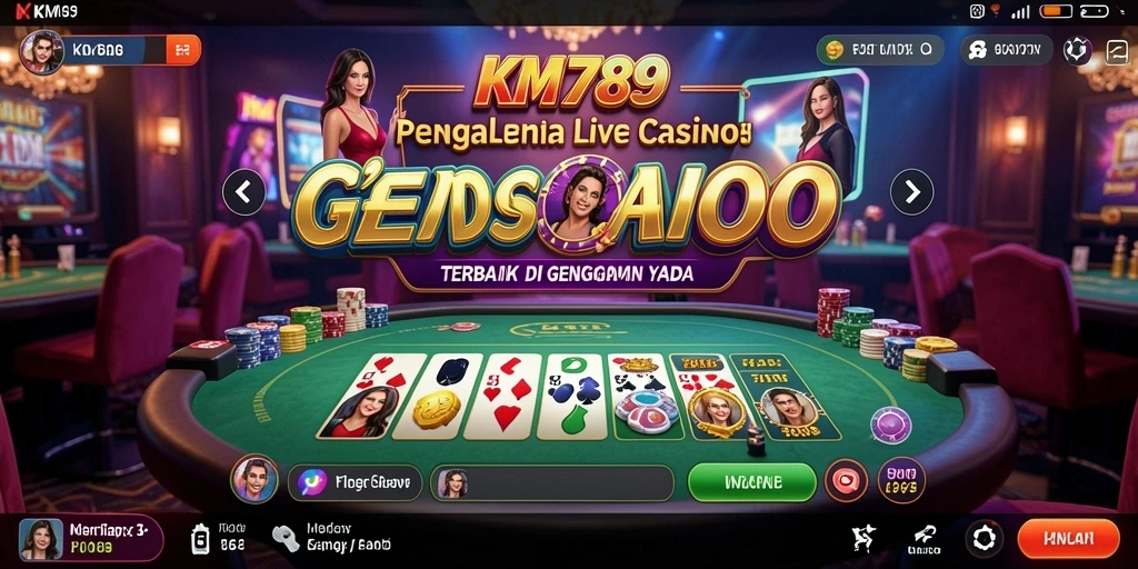 Screenshot gameplay menunjukkan suasana kasino yang mendebarkan.
