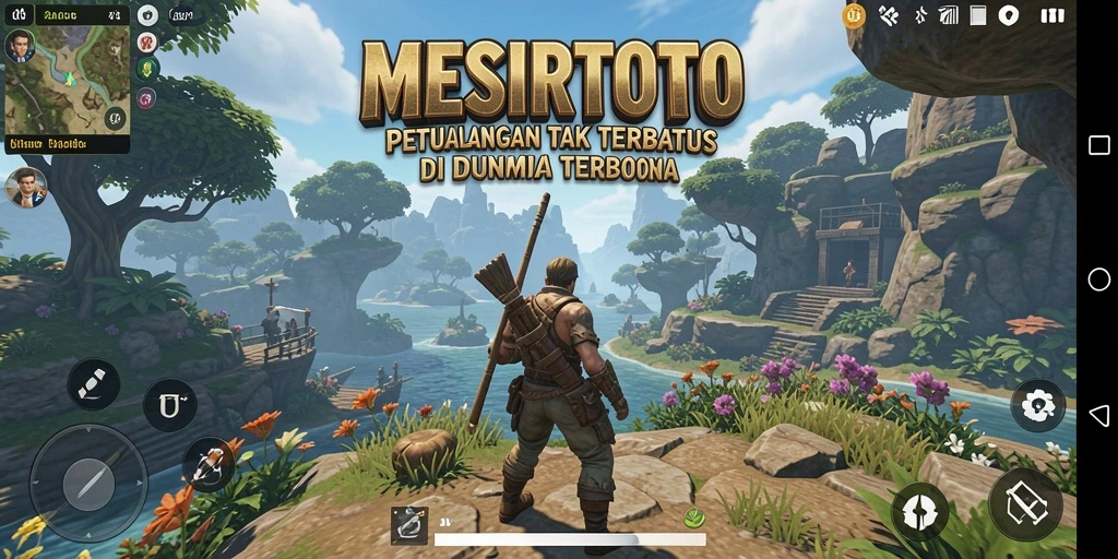 Tangkapan layar <strong>MESIRTOTO</strong> saat pemain menjelajahi dunia terbuka yang luas.