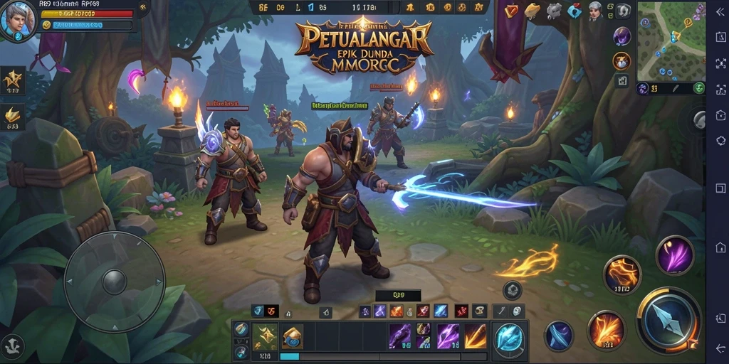 Tampilan gameplay seru di dunia fantasi RP6789 dengan interaksi multiplayer.