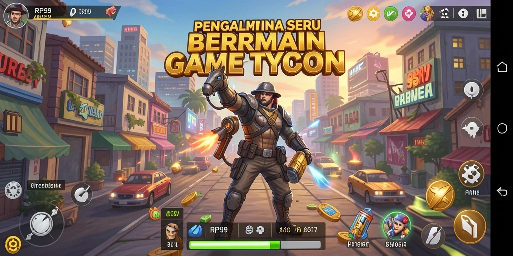 Gameplay RP99 yang menantang dan menarik dalam dunia Tycoon.