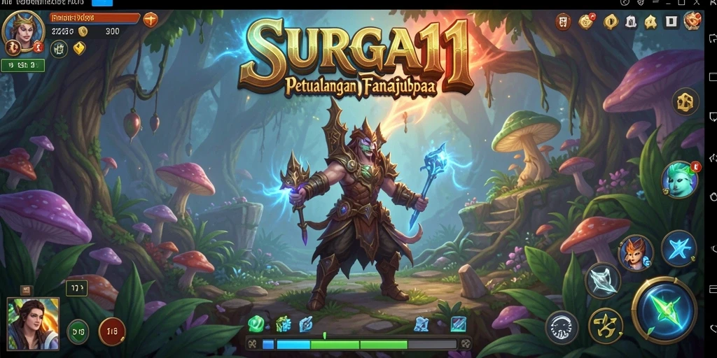 Tangkapan layar utama SURGA11 menunjukkan pengalaman RPG yang menakjubkan.