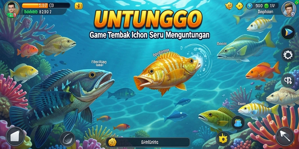 Tampilan gameplay UNTUNGGO yang seru dan penuh warna.