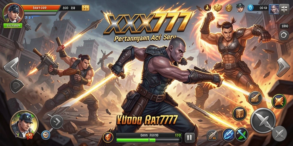 Screenshot XXX777 menunjukkan pertempuran epik dengan grafis menakjubkan.